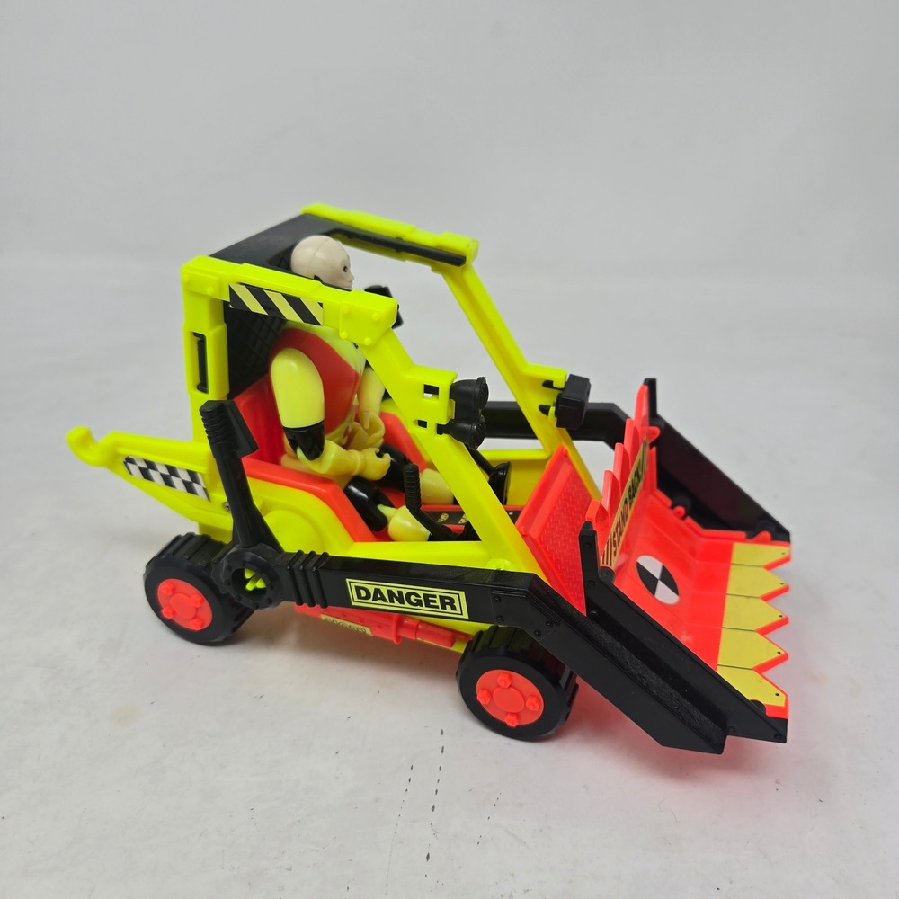 Vintage 1992 Tyco Incredible Crash Dummies Bull Dozer Vehicle with‎ Bull Figure